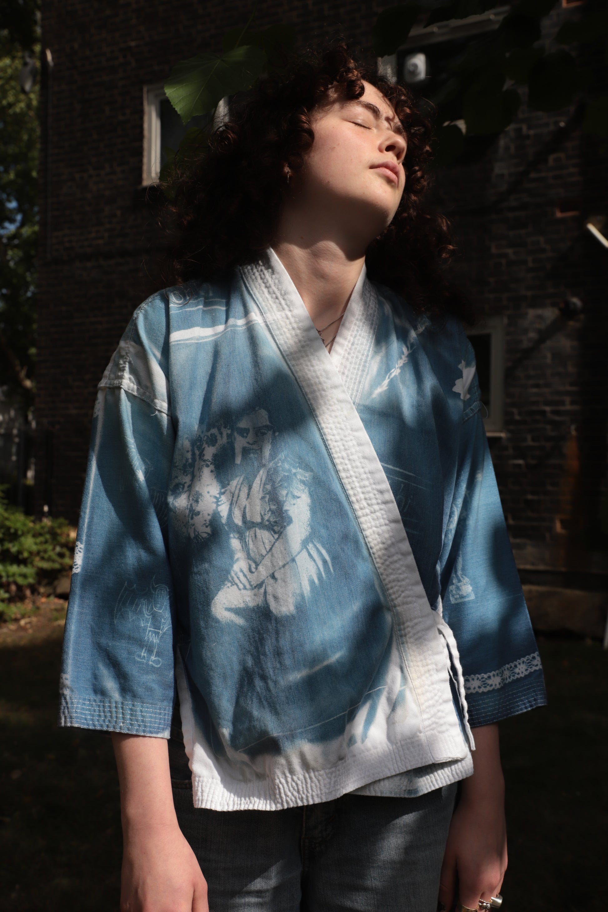 Cyanotype Kimono Jacket