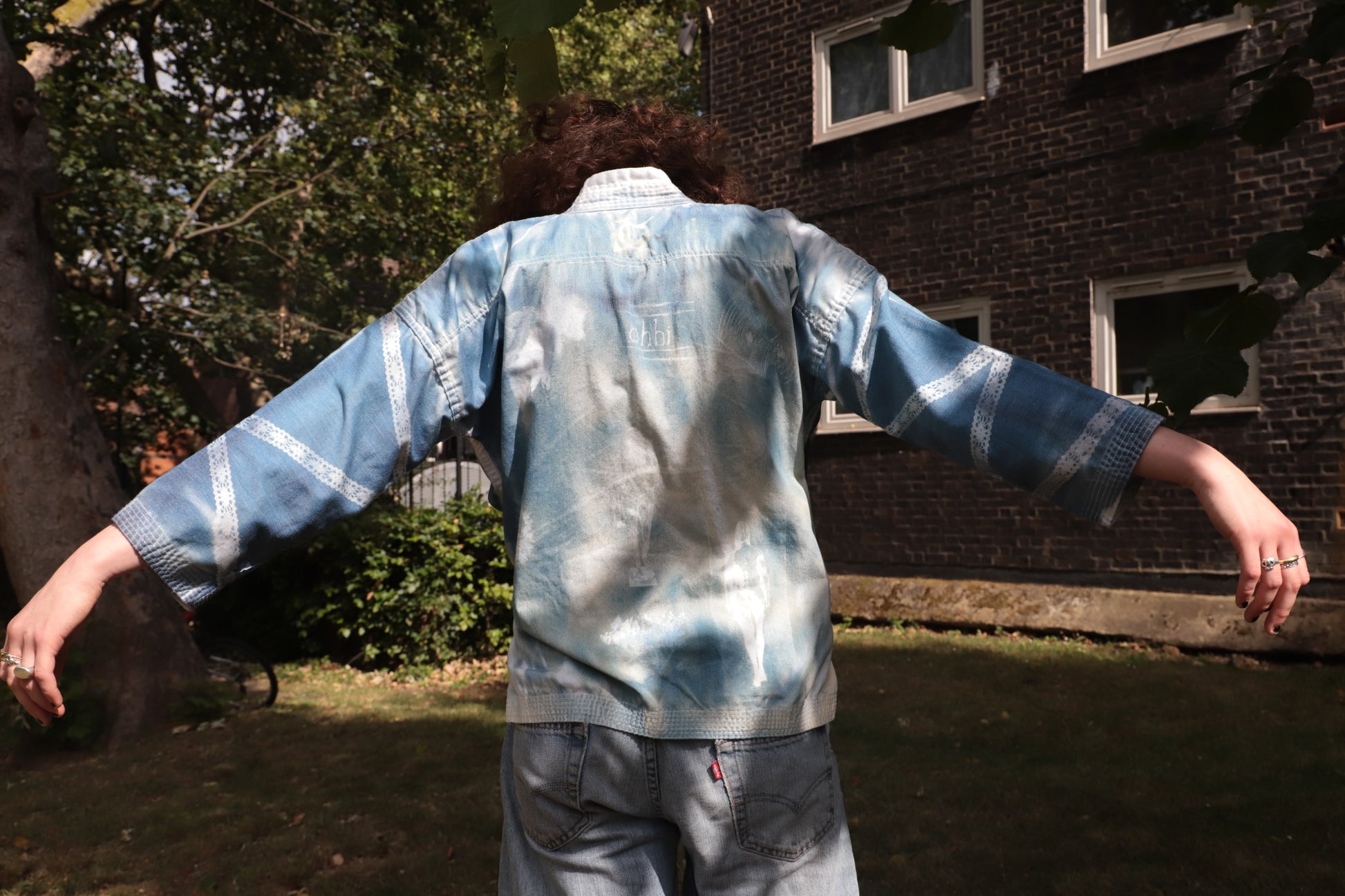 Cyanotype Kimono Jacket
